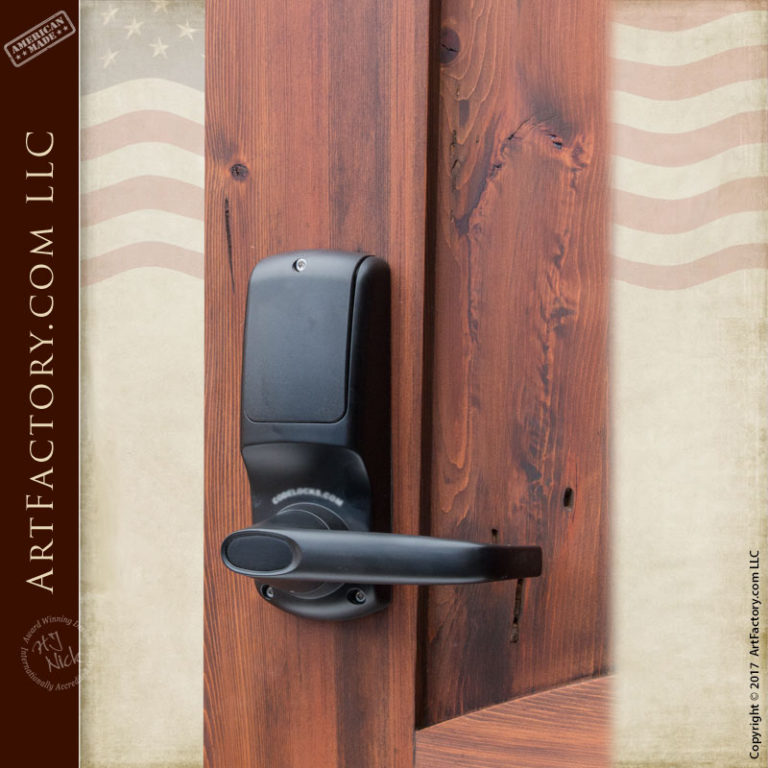 Solid Wood Entry Gate Maximum Security With Digital Keypad Protection