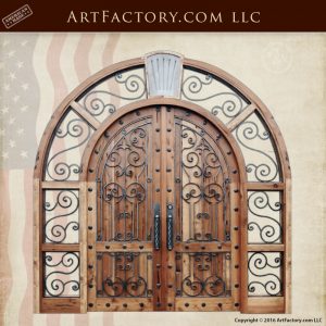 arched grand entrance doors