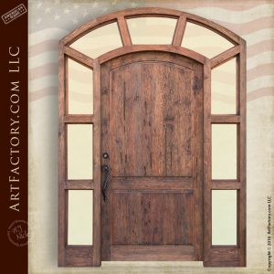 Historic Grand Entrance Door - Eyebrow Arch Glass Surround