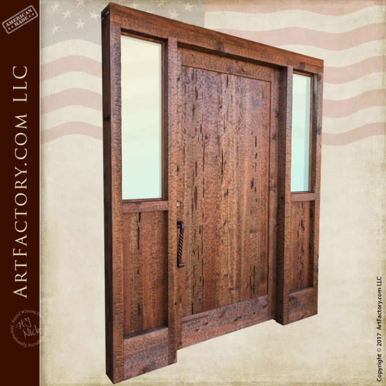 Custom Solid Wood Door Thick Handcrafted Chiseled Door