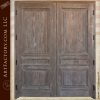 custom wooden double doors