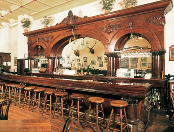 Old West Saloon Bar: Modern Western Hand Carved Wood Bar