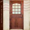 Custom Dutch Door Solid Wood Entry Door 12 Pane Glass Panel