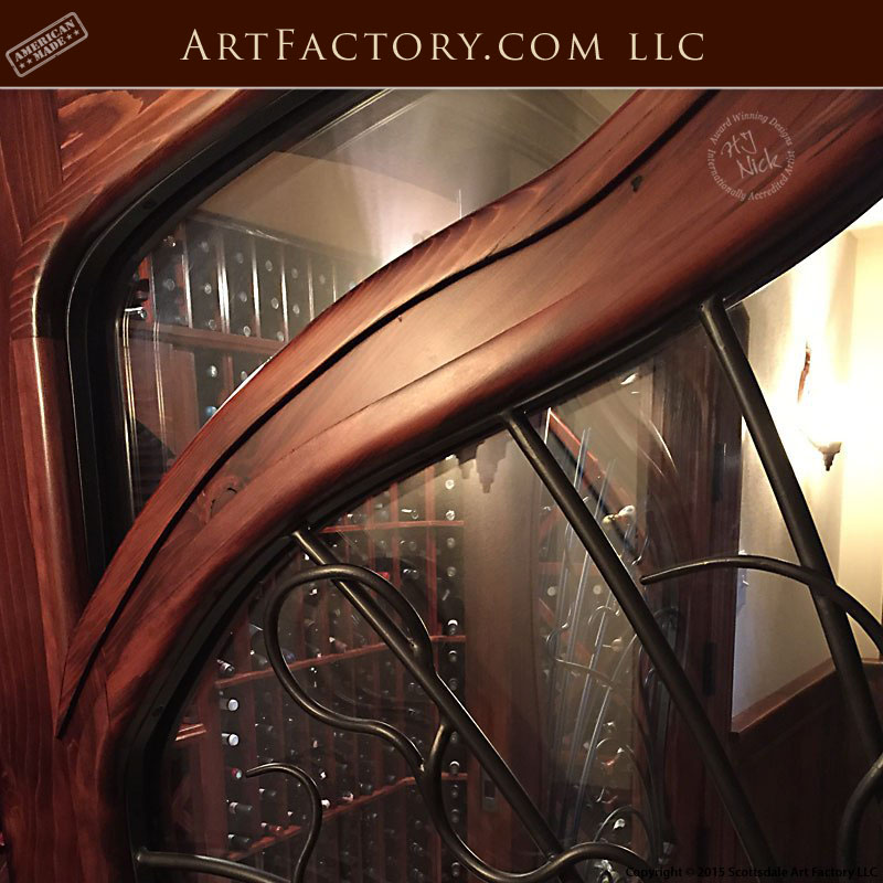 Art Nouveau wine cellar door