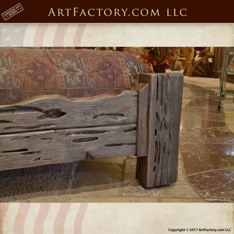 Rustic King Bed: Custom Western Style Wood Bed