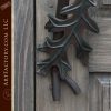 Oak Tree Theme Custom Door Hand Carved Solid Wood Doors