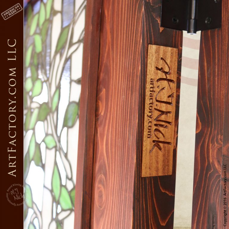 Stained Glass Dutch Door Custom Aspen Tree Fine Art Window