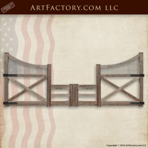 custom ranch fence gate