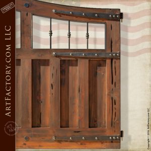 custom wooden carriage gate