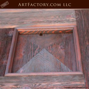 raised grain pyramid panel door