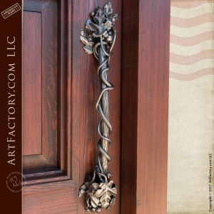 twisted grapevine iron door pull