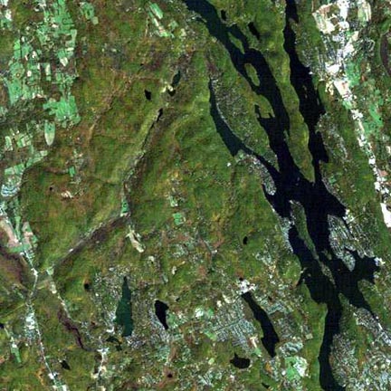 Candlewood Lake NASA photo