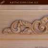 hand carved custom pantry door