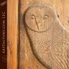 owl carved front door
