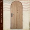 custom arched wood door