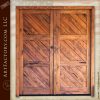 diagonal plank double doors