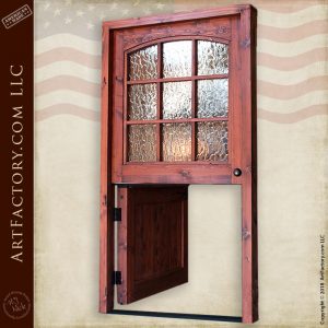 decorative glass Dutch door