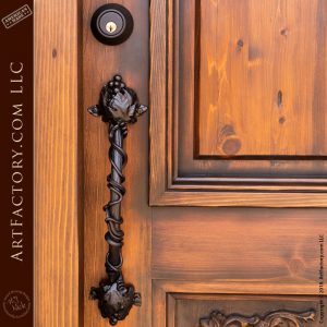 Custom Hand Carved Lion Arch Door