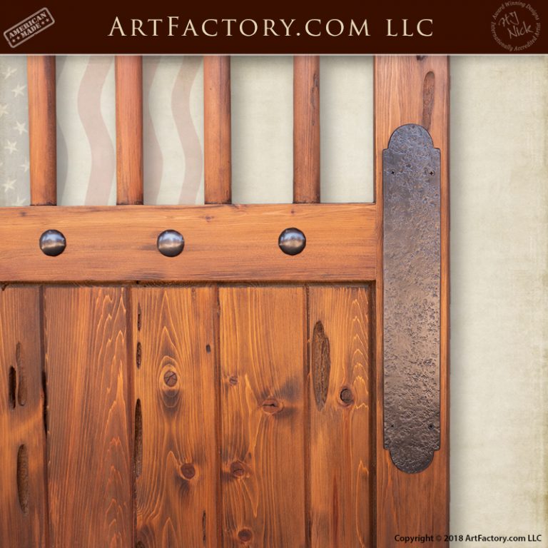 Custom Swinging Saloon Door: Solid Wood, Master Hand Crafted