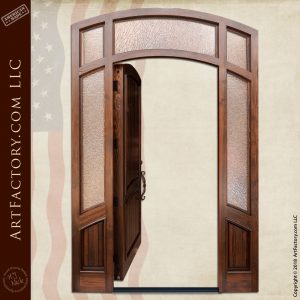 Large Arch Top Door with Sidelights