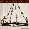 Custom Gothic Candle Chandelier