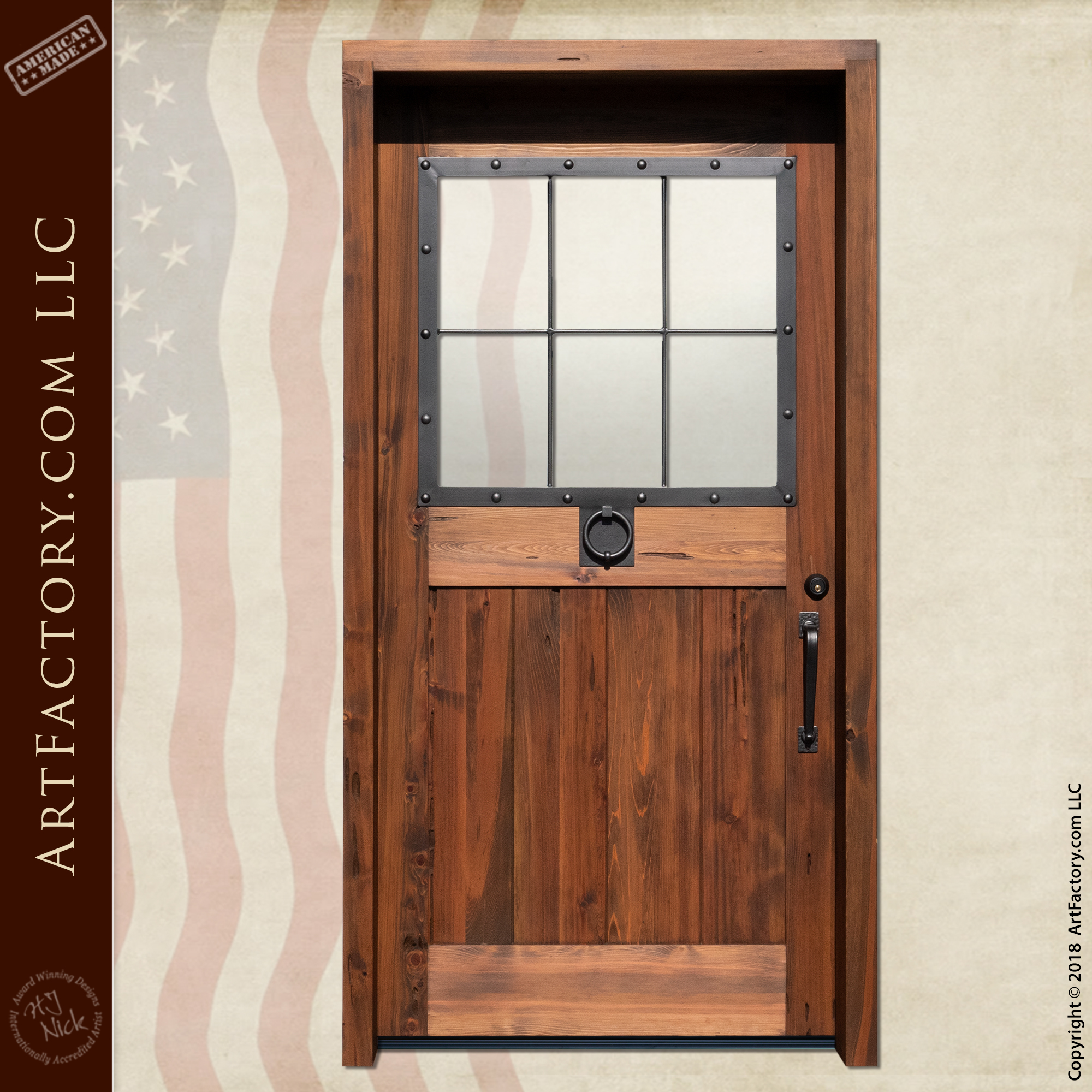 custom colonial wooden door