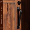 Custom Door with Wrought Iron Handles