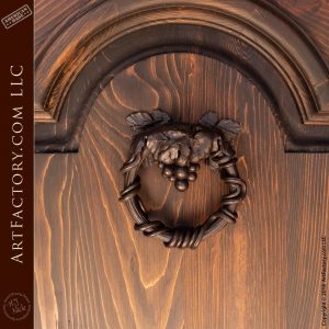 iron grapevine door knocker