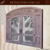 Etched Glass Double Doors