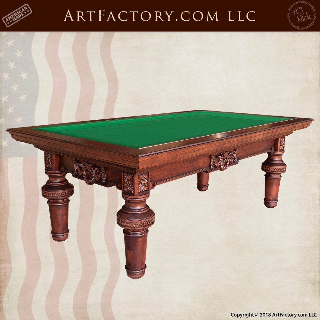 Custom Solid Wood Pool Tables Handmade By Master Craftsmen