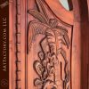 Hand Carved Hawaiian Themed Arch Door