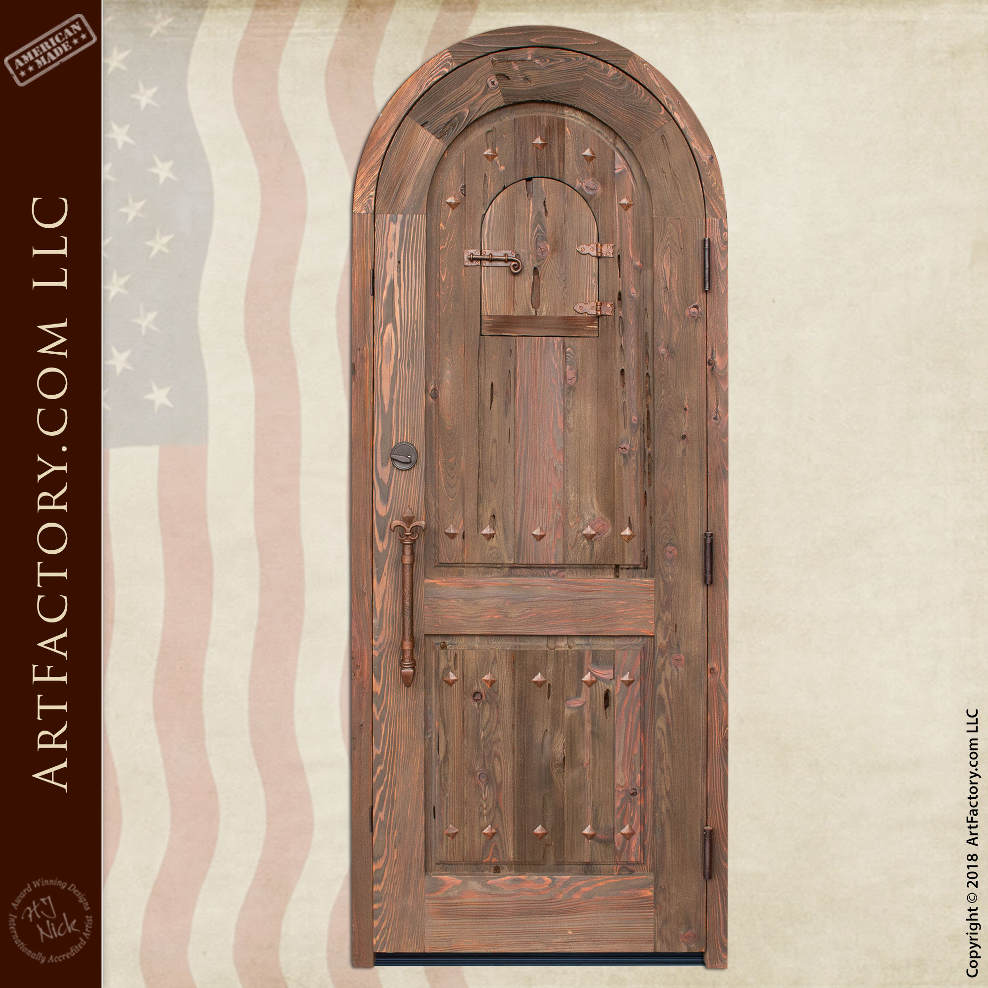 custom medieval arched door