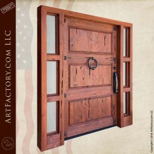 Custom 3 Panel Wooden Door