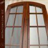 Custom Arch Door with Large Wrought Iron Pulls
