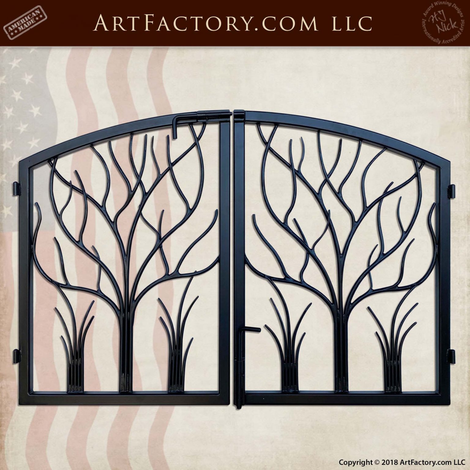 Wrought Iron Gates: Fine Art Custom Hand Forged Iron Gates