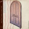 Full Arch Solid Wood Double Doors
