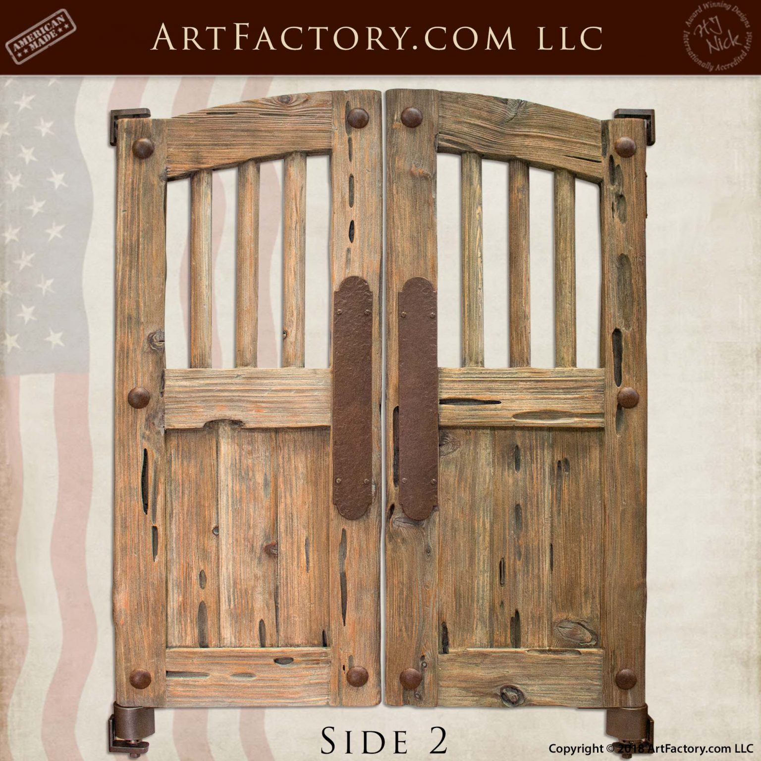 Old West Saloon Door: Custom Handmade From Genuine Solid Wood