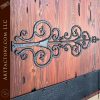 Medieval Style Fortress Door: Forged Iron Hardware