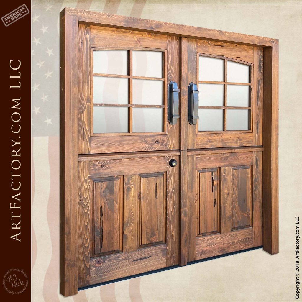 Custom Double Dutch Doors Solid Wood Handmade By Master Craftsmen