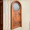 Wooden Medieval Door front angle