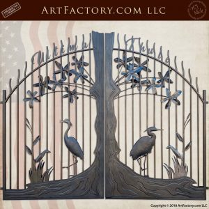 fine art iron estate gate