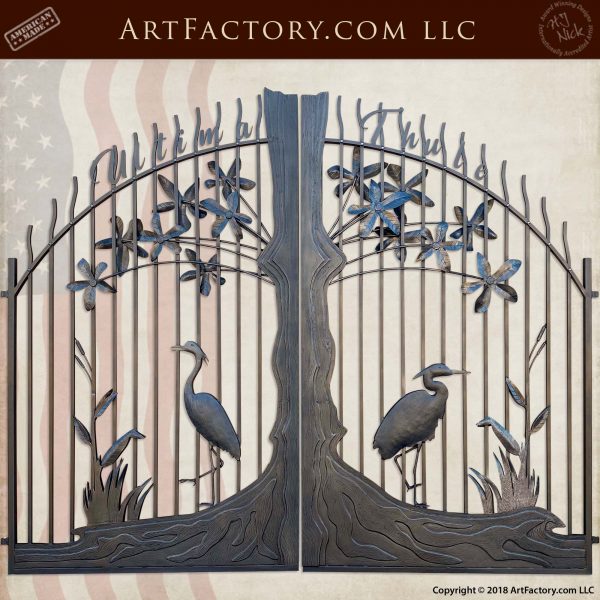 fine art iron estate gate