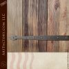 Rustic Weathered Plank Door with Two-Tone Finish
