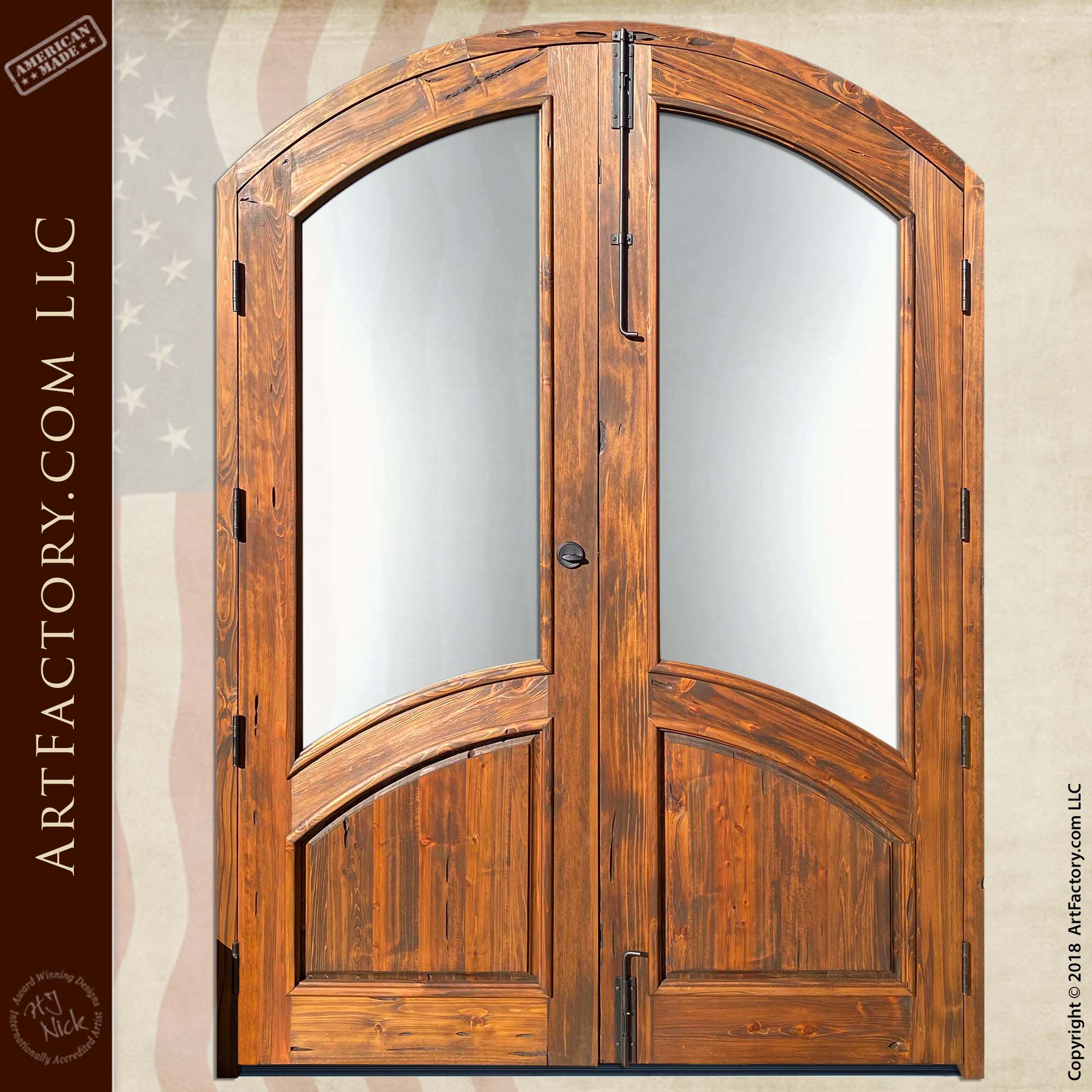 Solid Wood & Iron French Door Design