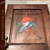 Custom Solid Wooden "The Eagles" Cover Door