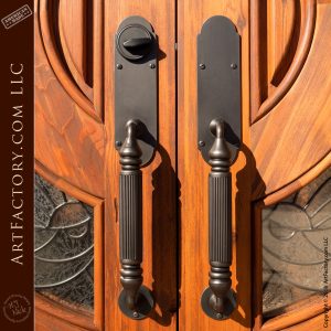 elegant fluted door pulls