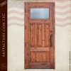 Custom Chiseled Door With Flowing Iron Straps
