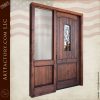 Custom Single Wooden Iron Tree Door