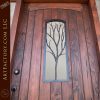 Custom Single Wooden Iron Tree Door