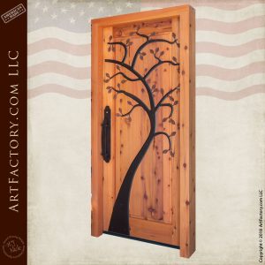 custom arboreal front door